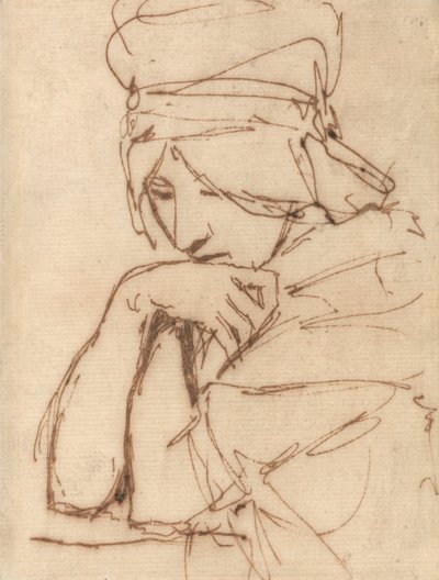 A Pensive Lady by George Romney